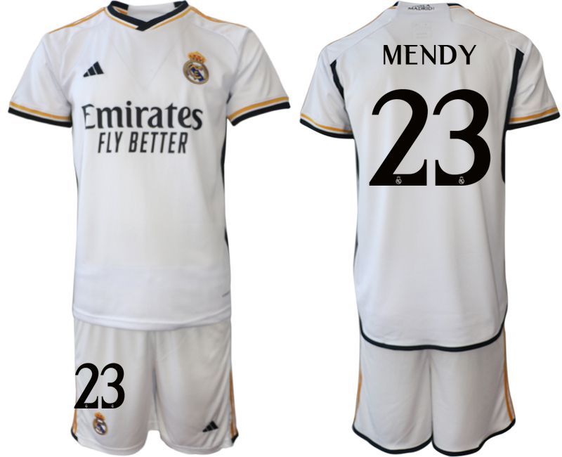 Men 2023-2024 Club Real Madrid home white #23 Soccer Jerseys->real madrid jersey->Soccer Club Jersey